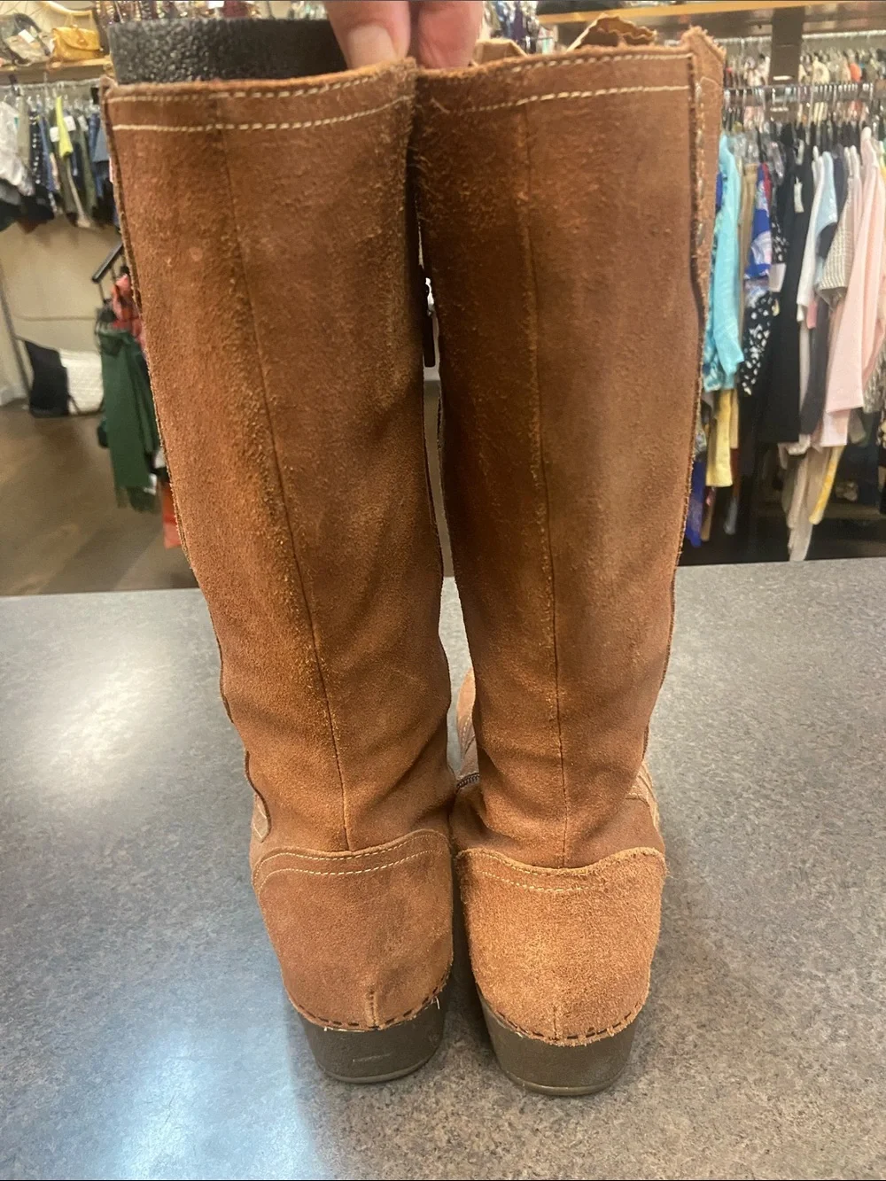 Dansko Brown Suede Tall Winter Boots